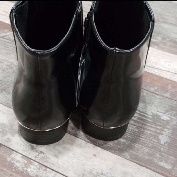 ZARA BLACK PATENT LEATHER BOOTS WOMENS 6 NEW wTags - Picture 5 of 5